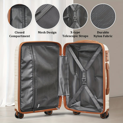 Joyway Set Valigie da Viaggio, Trolley Leggero con Ruote Girevoli e Borsa Amenity