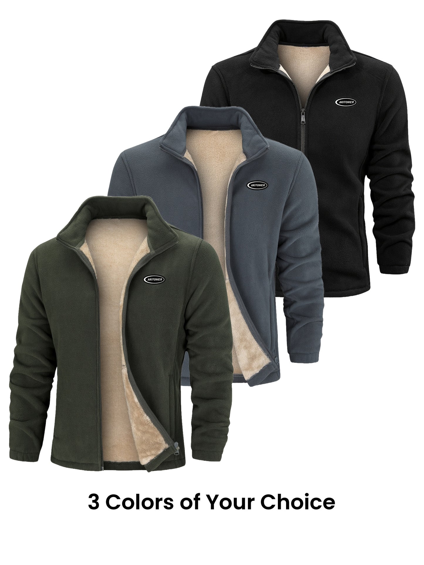 Linea Milano - Giacca Invernale Uomo con Collo Alto e Zip Completa