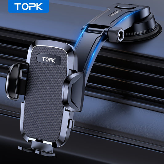 Supporto per Telefono da Auto, Supporto Manuale Migliorato, Porta Cellulare per Cruscotto dell'Auto, Compatibile con iPhone e Android
