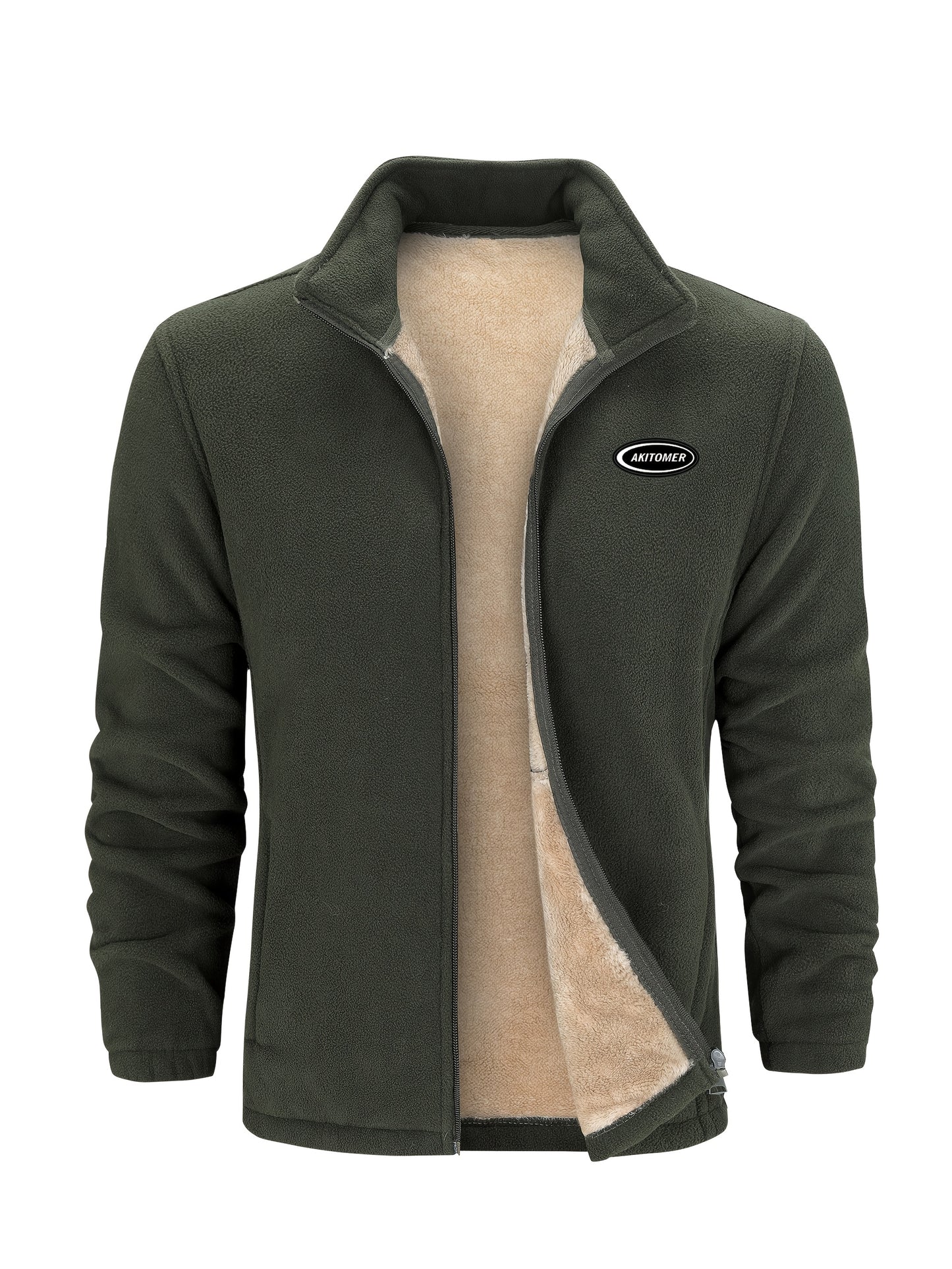 Linea Milano - Giacca Invernale Uomo con Collo Alto e Zip Completa