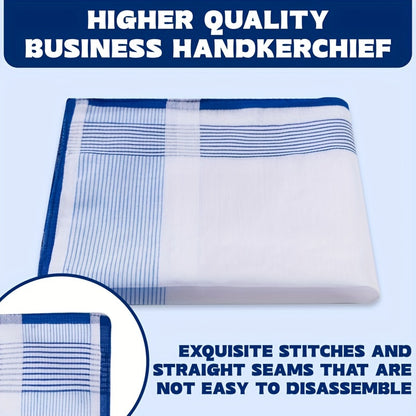 12-Pack di eleganti fazzoletti bianchi - Morbidi, assorbenti e resistenti per matrimoni, eventi formali, uso quotidiano - Perfetti per donne e uomini - Confezione a prezzo basso per occasioni speciali e regali, accessori per matrimoni, stile sofisticato,