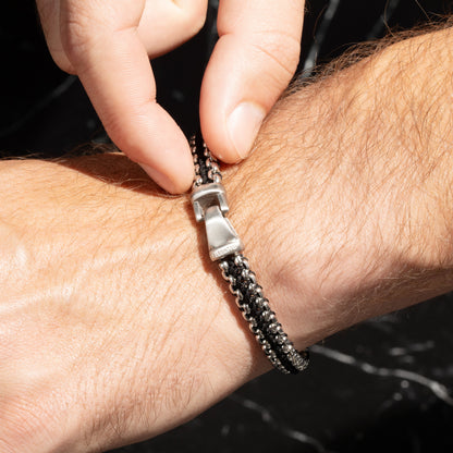 Men’s Black Steel Bracelet