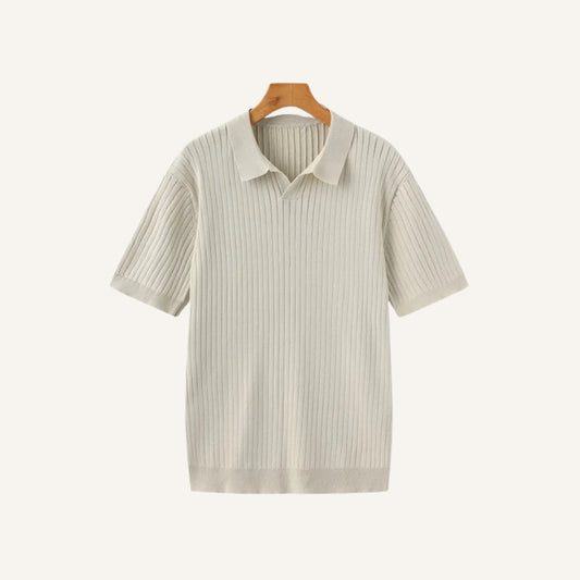 Men’s Ribbed Knit Polo