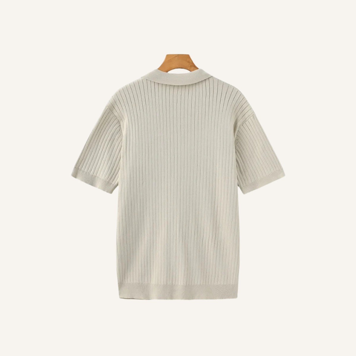 Men’s Ribbed Knit Polo