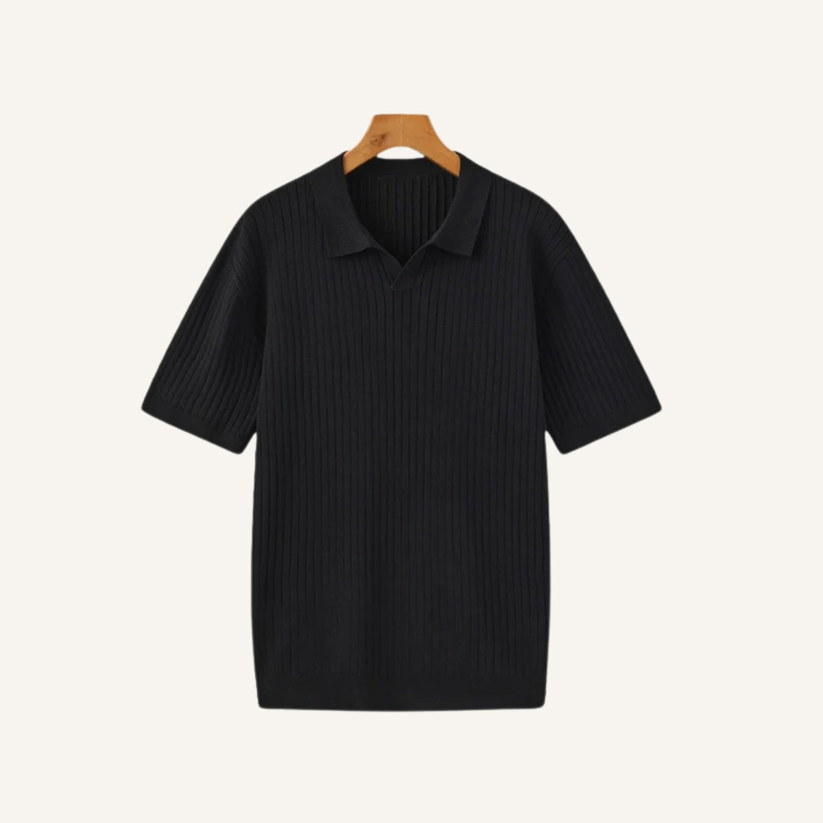 Men’s Ribbed Knit Polo