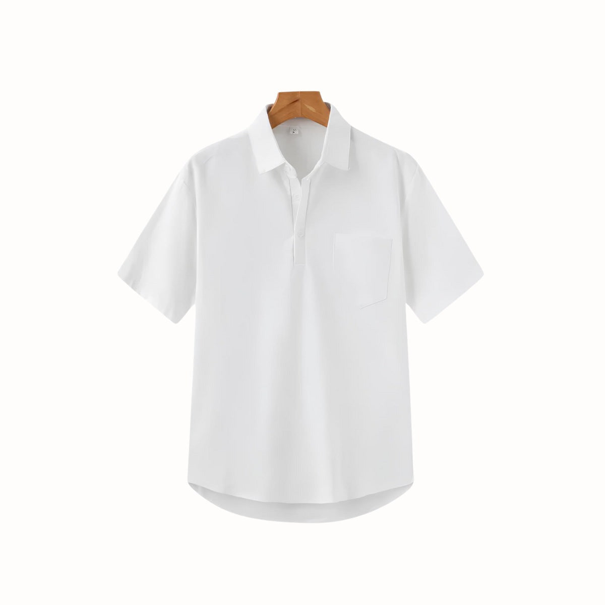 Men’s Cream Short Sleeve Shirt