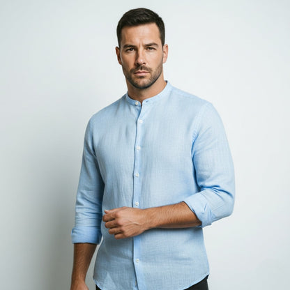 Men’s Sand Linen Shirt