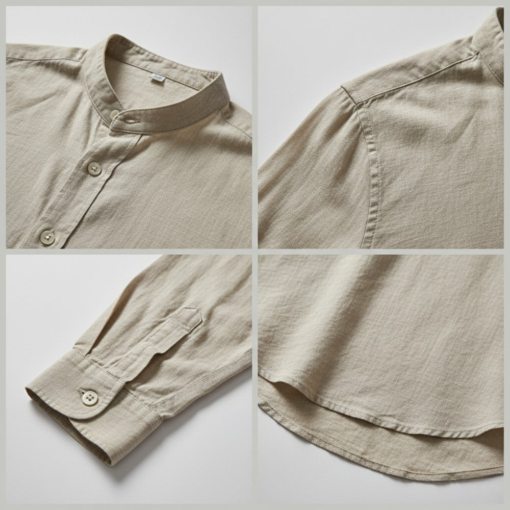 Men’s Sand Linen Shirt