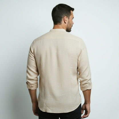 Men’s Sand Linen Shirt