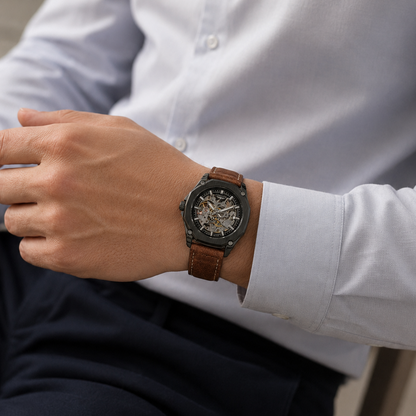 Men’s Skeleton Automatic Watch