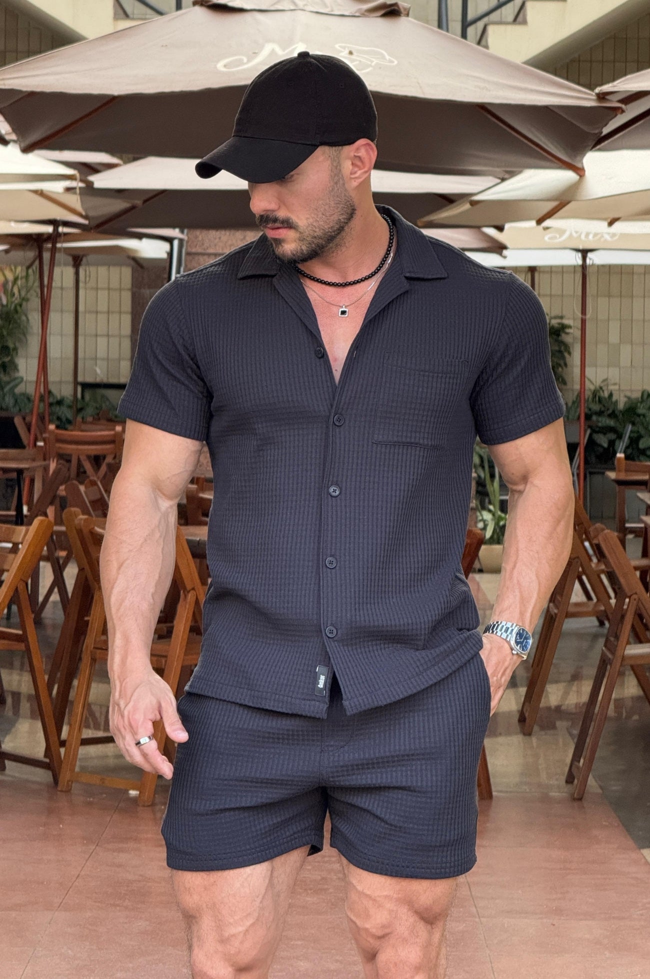 Men’s Black Summer Set