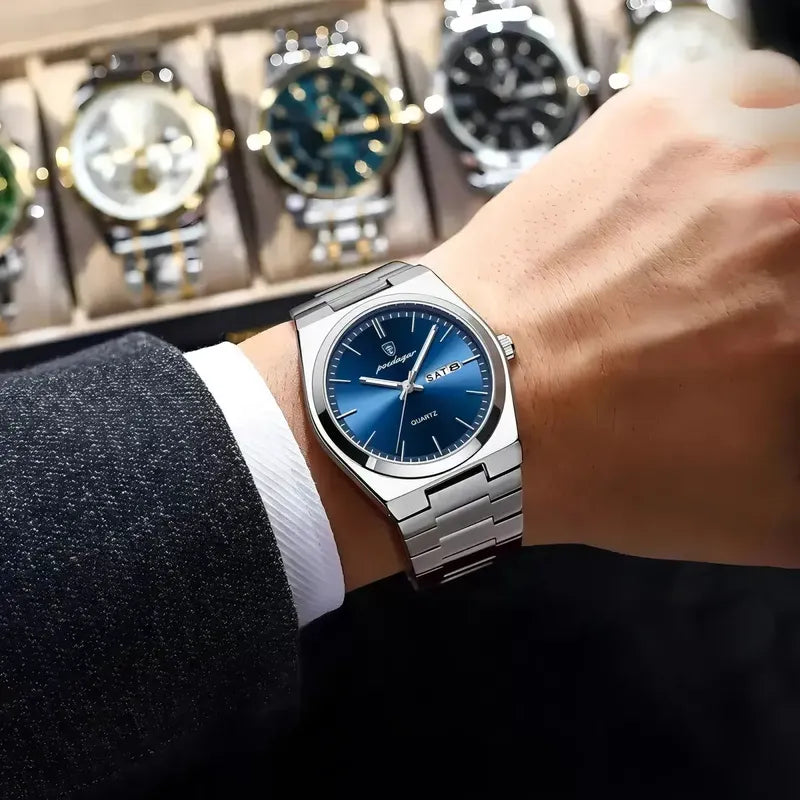 Poedagar Prestige Watch with Bracelet Adjustment Tool