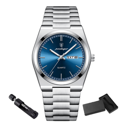 Poedagar Prestige Watch with Bracelet Adjustment Tool