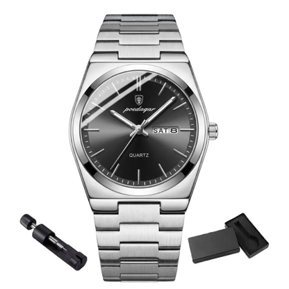 Poedagar Prestige Watch with Bracelet Adjustment Tool
