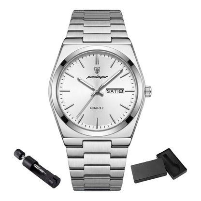Poedagar Prestige Watch with Bracelet Adjustment Tool