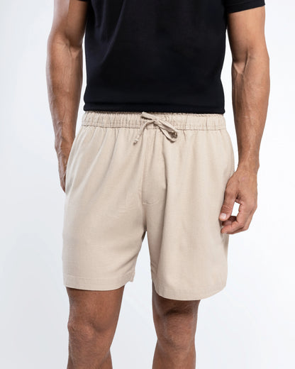 Men’s Navy Linen Shorts