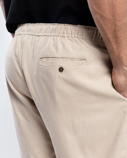 Men’s Navy Linen Shorts