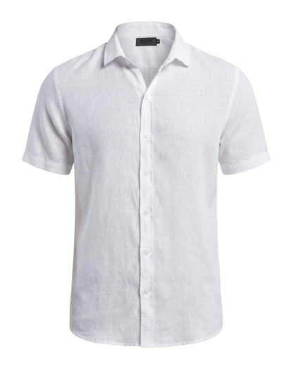 Men’s Navy Linen Shirt