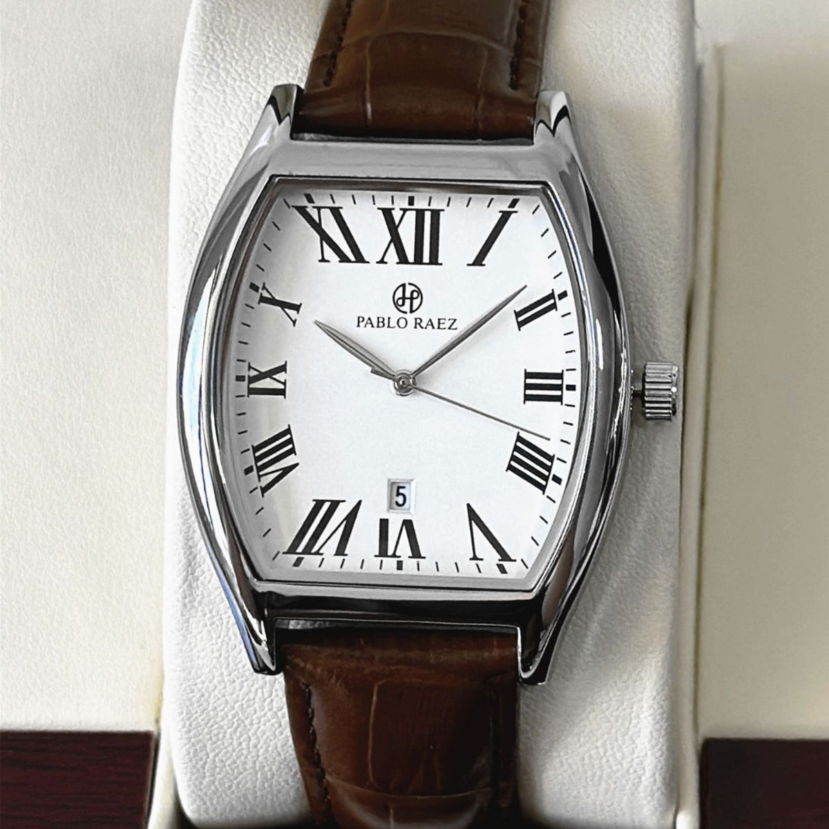 Men’s Tonneau Roman Numeral Watch