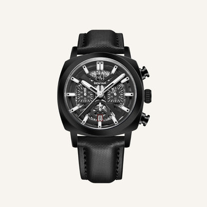 Relógio de Couro Masculino Benyar Luxe