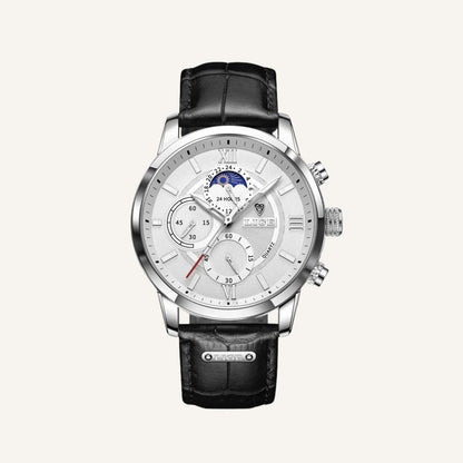 Men’s  Chronograph Leather Watch