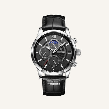 Men’s  Chronograph Leather Watch