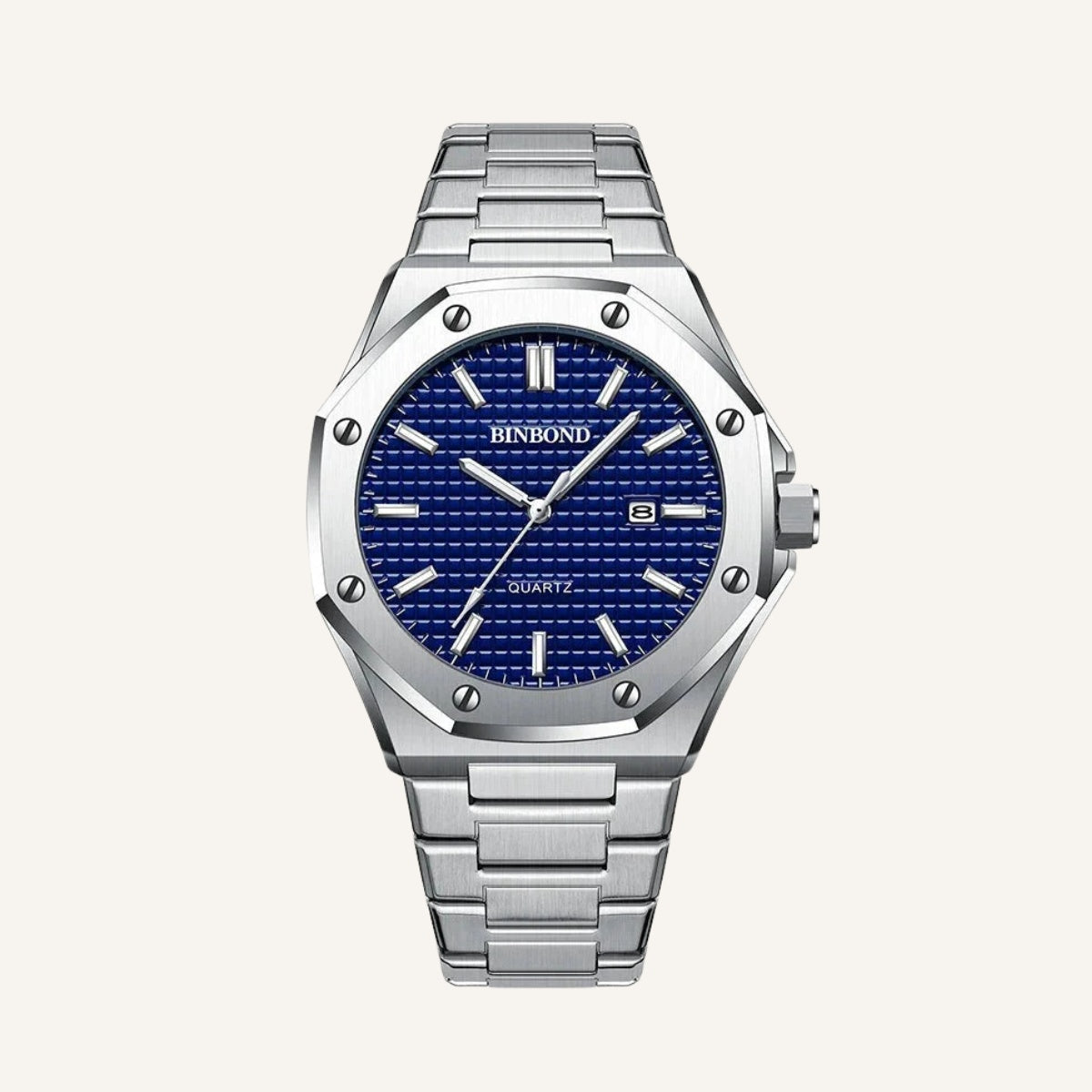 Men’s Silver Prestige Quartz Watch