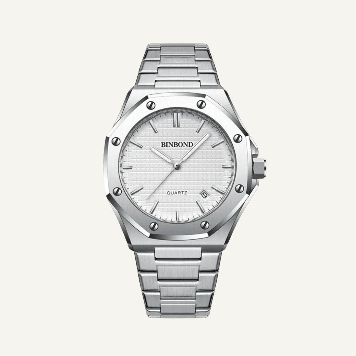 Men’s Silver Prestige Quartz Watch
