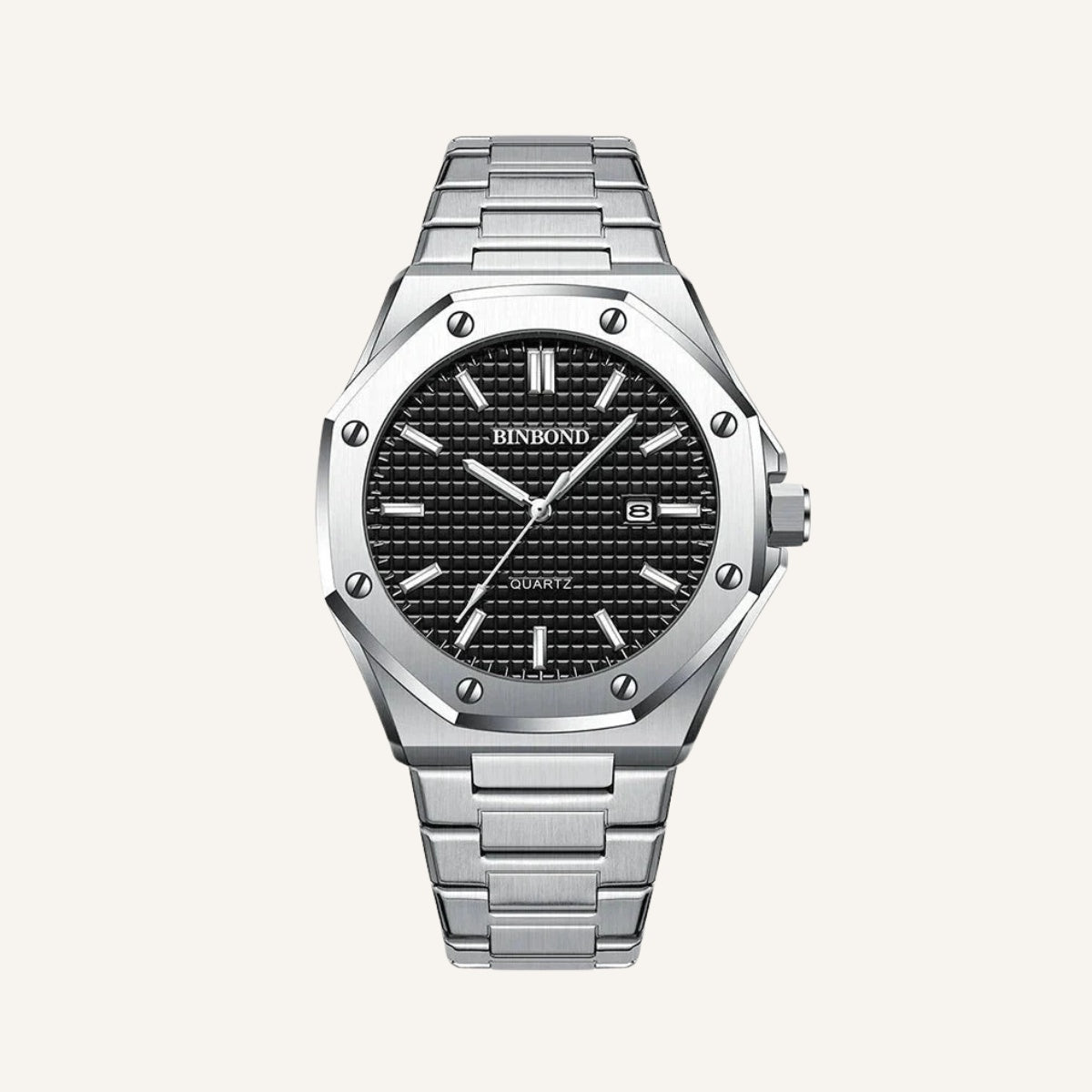 Men’s Silver Prestige Quartz Watch
