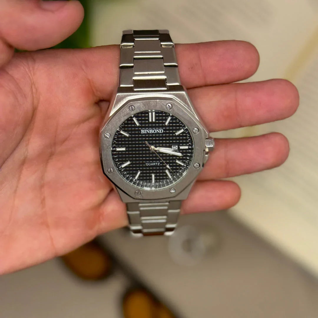 Men’s Silver Prestige Quartz Watch