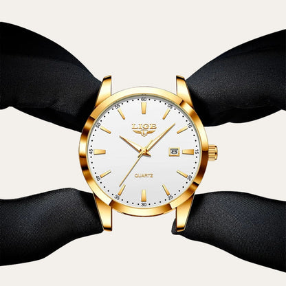 Men’s  Leather Quartz Watch