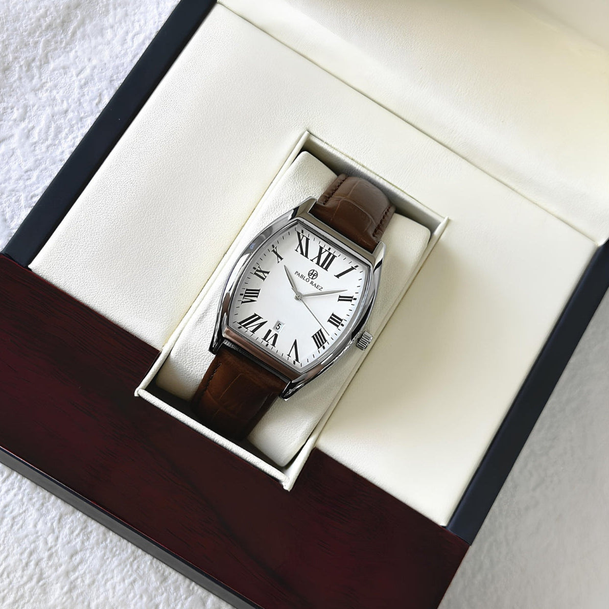 Men’s Tonneau Roman Numeral Watch