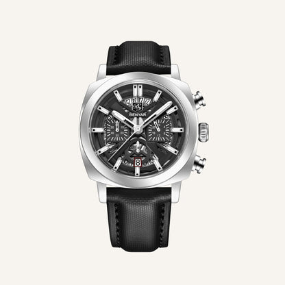 Relógio de Couro Masculino Benyar Luxe