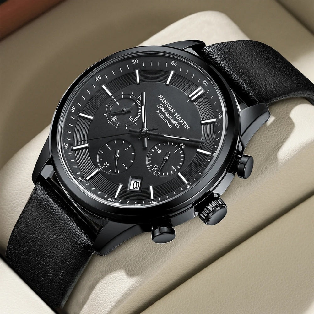 Men’s Black Chronograph Watch