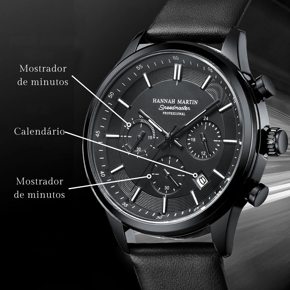 Men’s Black Chronograph Watch