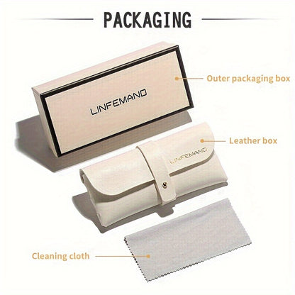 Occhiali da Vista alla Moda con Mezza Montatura in Metallo e Catena per Donne, Occhiali Decorativi di Grande Dimensione per l'Estate Regalo per il Festival