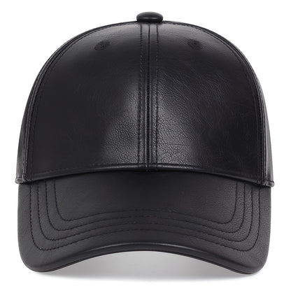 1pz Cappello da baseball in pelle PU da uomo, scelta ideale per i regali