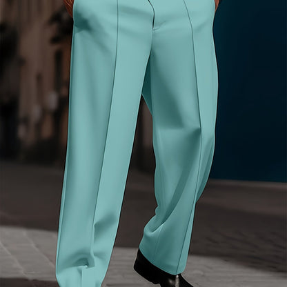 Pantaloni da Uomo Larghi e Comodi, Taglio Dritto Semplice, Moda Quotidiana di Base