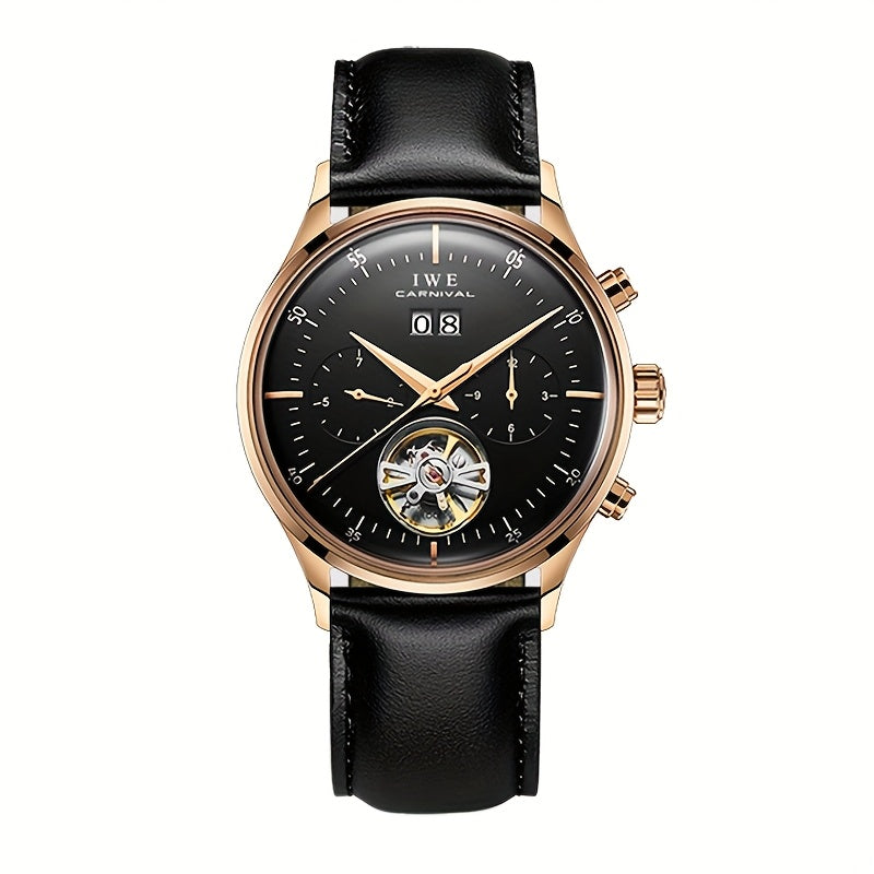 Orologio Meccanico Multifunzione di Lusso Uomo I&W Carnival, Orologio Sottile e alla Moda Automatizzato, Regalo per le Vacanze