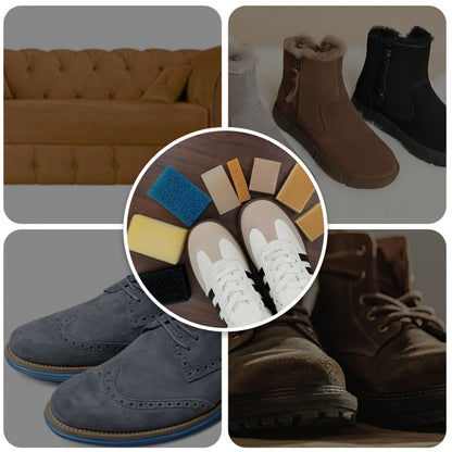 1pc Pulitore per scarpe in ecopelle con gomma - Rimuovi macchie senza elettricità per sneakers, abbigliamento, vetro, pareti, pavimenti, mobili - Strumento multifunzionale per pulizia a secco, cura delicata dei tessuti, materiale ABS, tema natalizio, rela