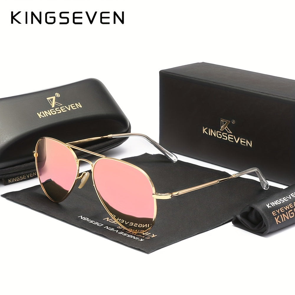 Essenzia - Kingseven Occhiali da Pilota Classici per Uomini e Donne Stile Moda Unisex