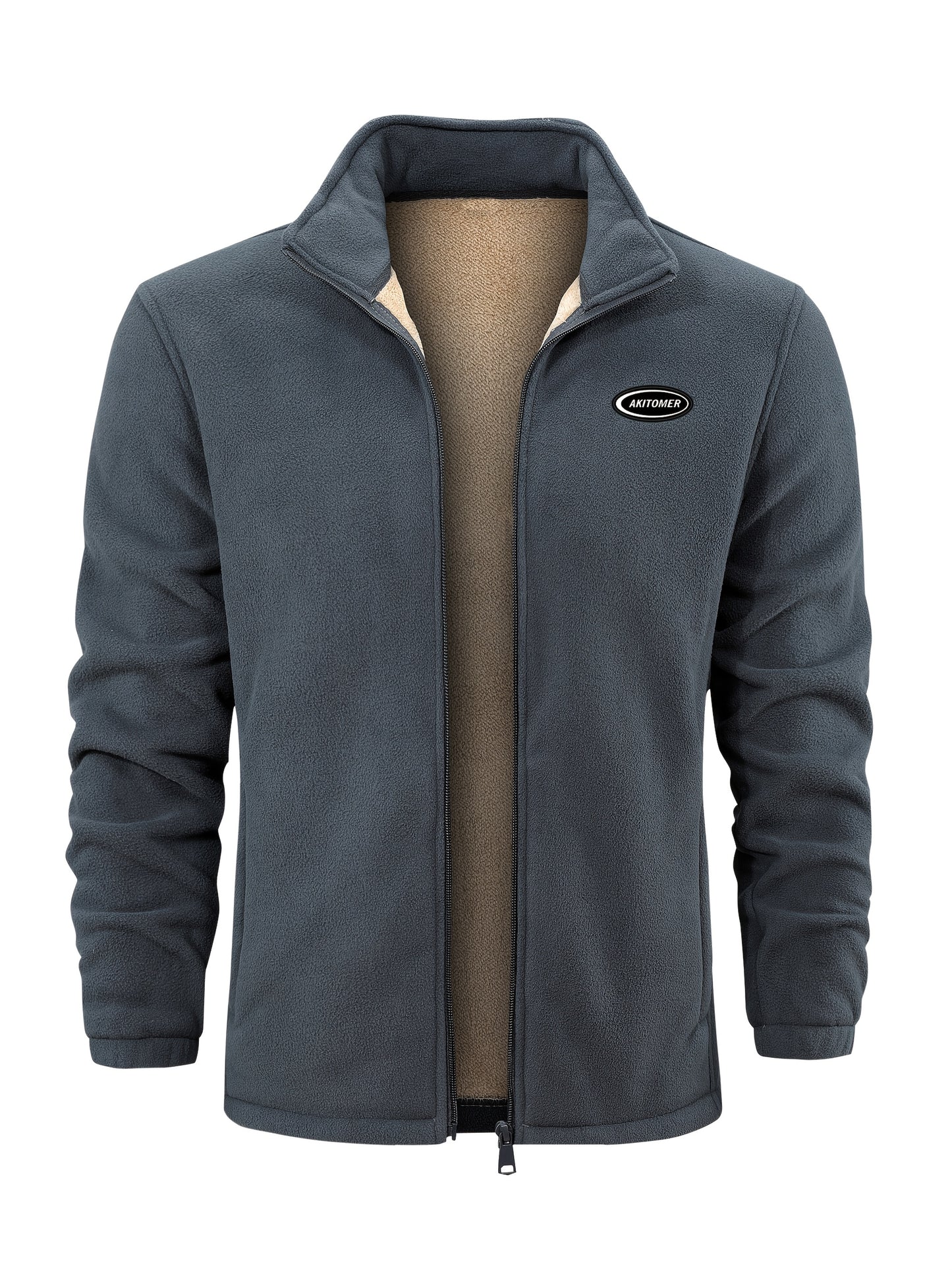 Linea Milano - Giacca Invernale Uomo con Collo Alto e Zip Completa