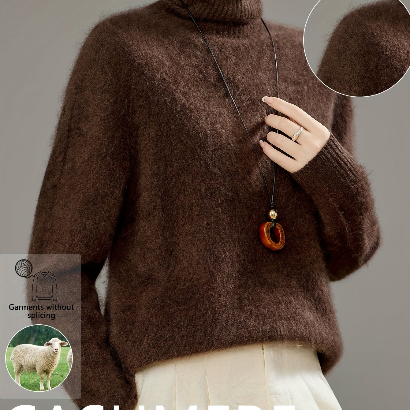 Novità Autunno e Inverno 2025: Nuovo Colletto Alto da Donna, + Lana, Sensazione di Morbida e Soffice, alla Moda, Versatile, Elegante, Spessa. Calda, Ultra-Morbida e Confortevole, Tocco Effetto Nuvola. Indispensabile per un Look Casual