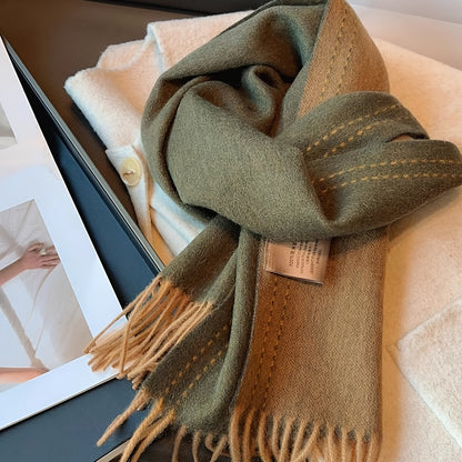 Sciarpa in Lana da Donna - Morbida e Calda per l'Inverno, Elegante Grigio/Nero/Marrone/Beige/Blu Navy/Carbone, Versatile Sciarpina & Scialle adatta a Outfit Casual o Formali, Accessorio Confortevole Quotidiano ed Occasionale Speciale – Facile Manutenzione