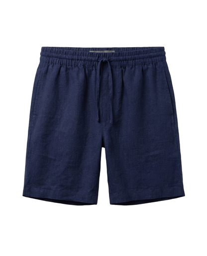 Men’s Navy Linen Shorts