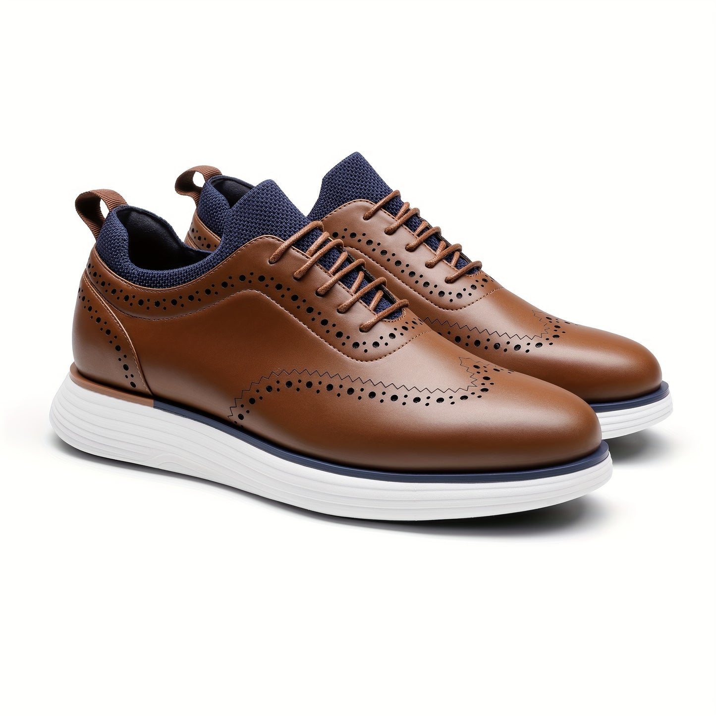 Scarpe da ginnastica eleganti MaxFlex da uomo, scarpe brogue casual con punta a coda di rondine, scarpe eleganti Oxford casual da uomo, scarpe classiche moderne da lavoro con lacci e punta a coda di rondine