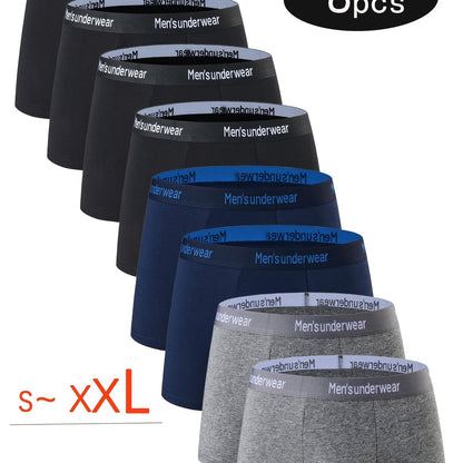 8 Pezzi Mutande Uomo in Cotone Misto, 95% cotono Boxer Casual, Pantaloncini Sportivi Traspiranti Comodi ed Elastici, Boxer da Uomo,Intimo Uomo di Alta Qualità,Mutande per Uomini,Intimo per Uomini,Slip Boxer da Uomo,Slip Boxer da Uomo, Intimo da Tempo Libe