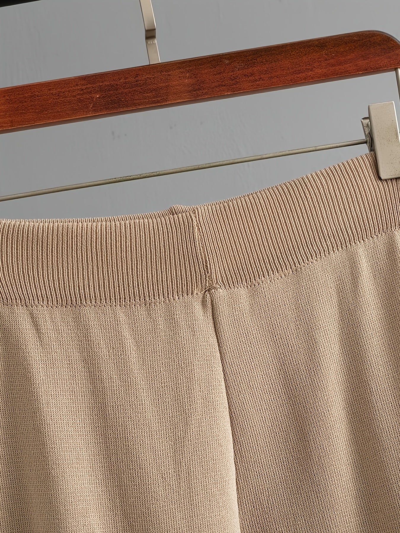 Pullover con bottoni a diamante d'argento - Cardigan a maniche lunghe - Pantaloni a gamba larga - Set di due pezzi - Set elegante per donne - Top con bottoni nascosti, pullover a maniche lunghe, top invernali morbidi e caldi per donne - Moda sottile - Abi