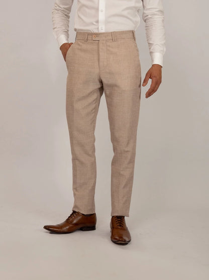 Men’s Beige Tailored Pants
