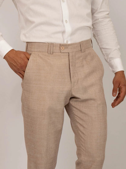 Men’s Beige Tailored Pants